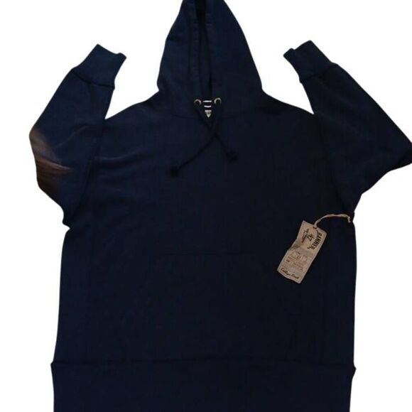 Banner 47 Hoodie College Vault Size Small  PTP 24" Length 26" Navy NWT - Picture 1 of 5
